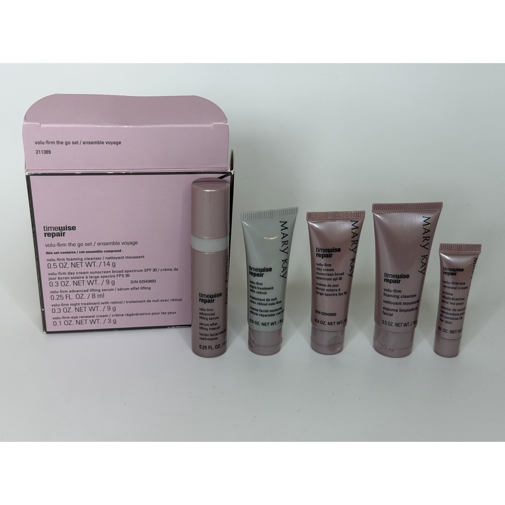 Mary Kay TimeWise Repair Volu-Firm To Go Set, 5 Piece Anti-Aging Skincare Kit